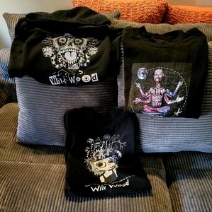 Mens Will Wood Tshirt and Sweatshirt   2 Piece Bundle